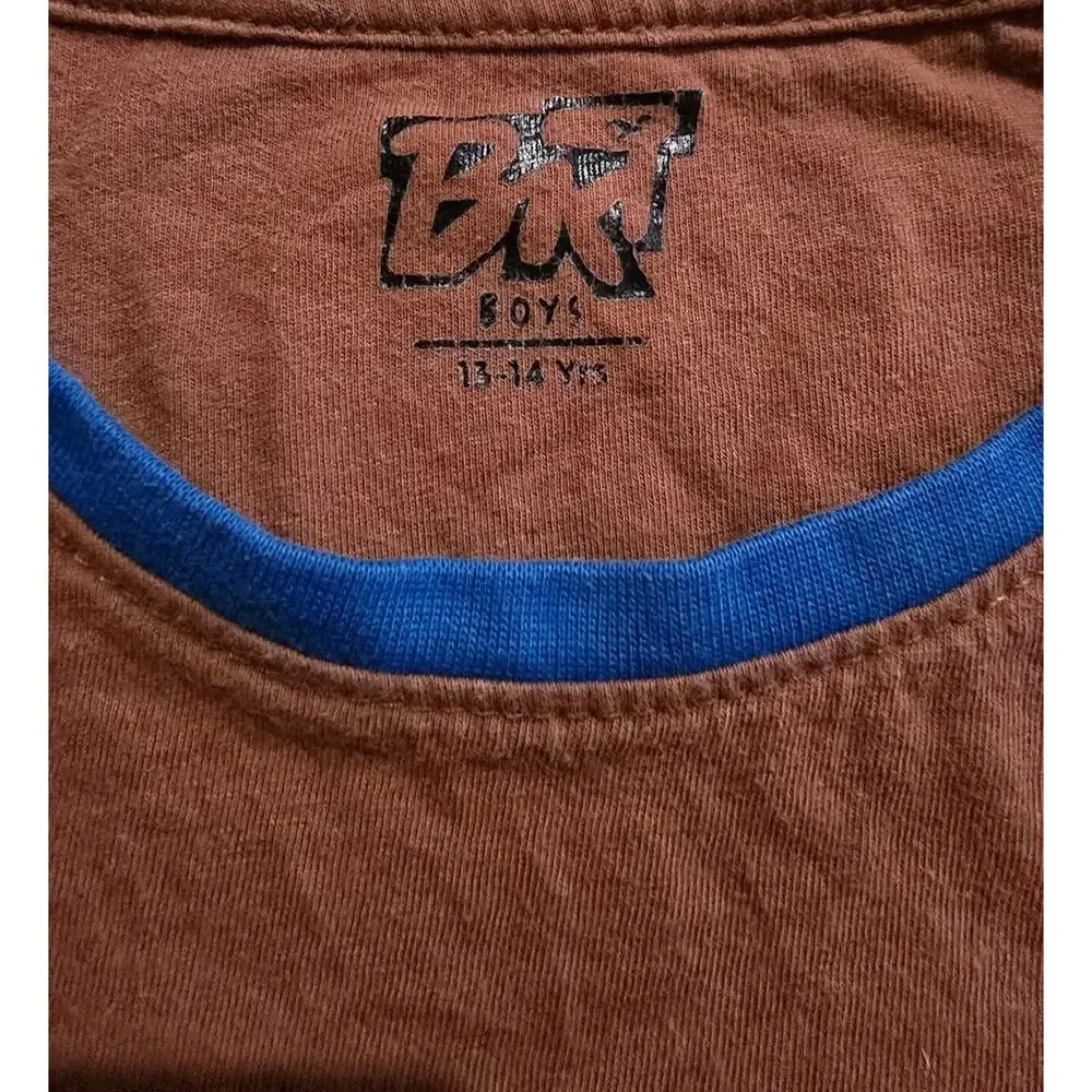 Vintage Looney Tunes Taz colorblock tee Unisex Kid SZ 13 Retro Cartoon Shirt